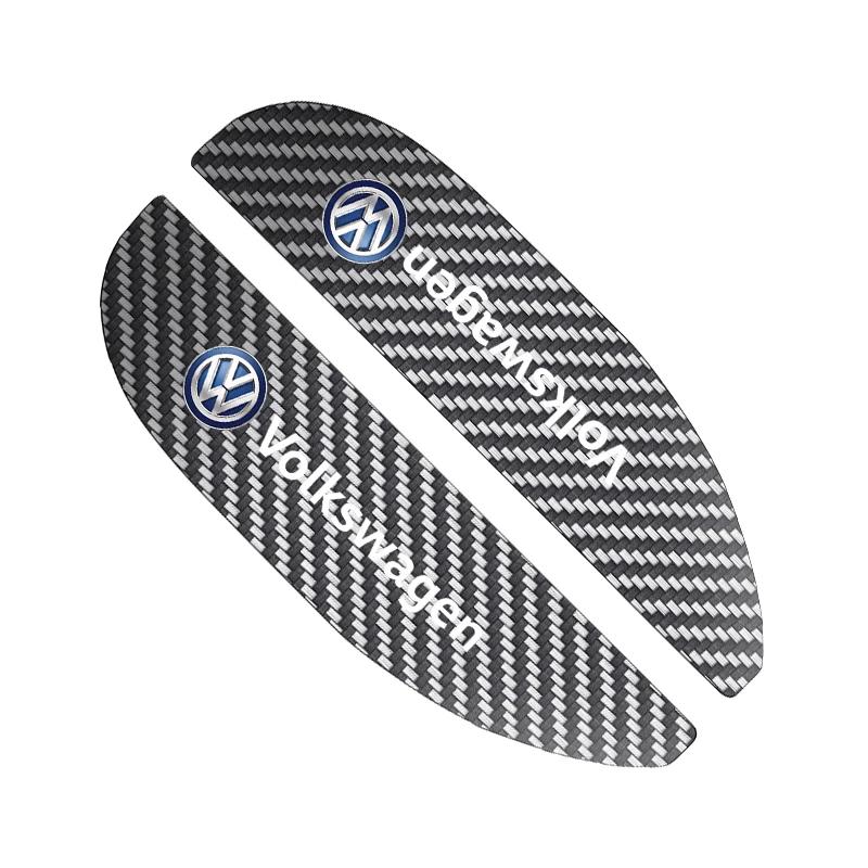 

For Volkswagen 2Pcs Carbon fiber Car Rain Eyebrow Sticker For volkswagen VW VK Golf1 Golf2 Golf3 Golf4 Golf5 Golf6 Golf 7 Golf7.