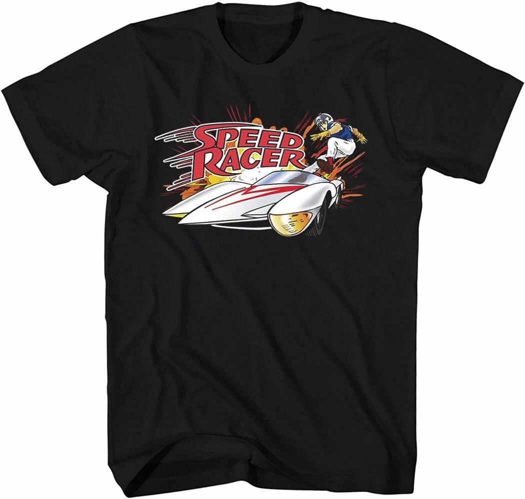 Speed Racer Mach 5 Jump 100% Cotton T-shirt Mens Tees Top 4XL