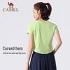 CAMEL Women's Cotton-Feel Quick-Dry Sports T-Shirt