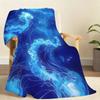 Ethereal Blue Underwater Jellyfish Blanket Soft Throw Blanket for Home Bedroom Bed Sofa Picnic Travel Office Cover Blanket Gift