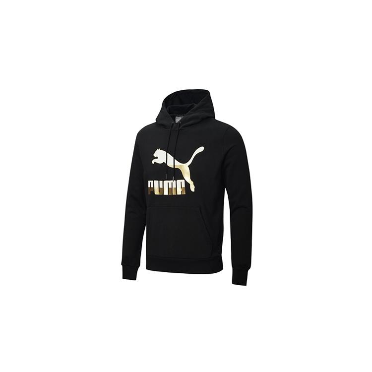 PUMA Classics Printing Drawstring Black Gold Color Men s 599300-51 L