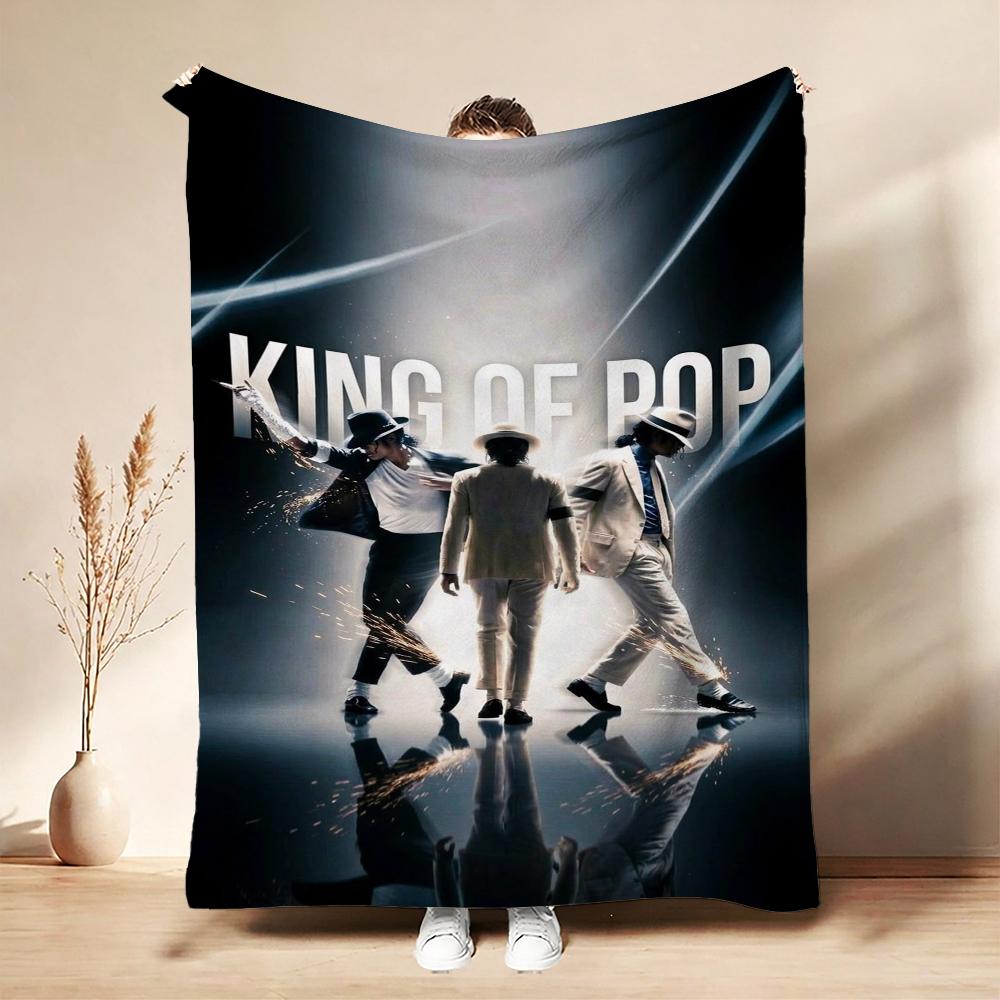 Pop Tribute Pattern Blanket Allseason Fleece Blanket For Bedroom Sofa Bed Home Party Decor New Year Gift