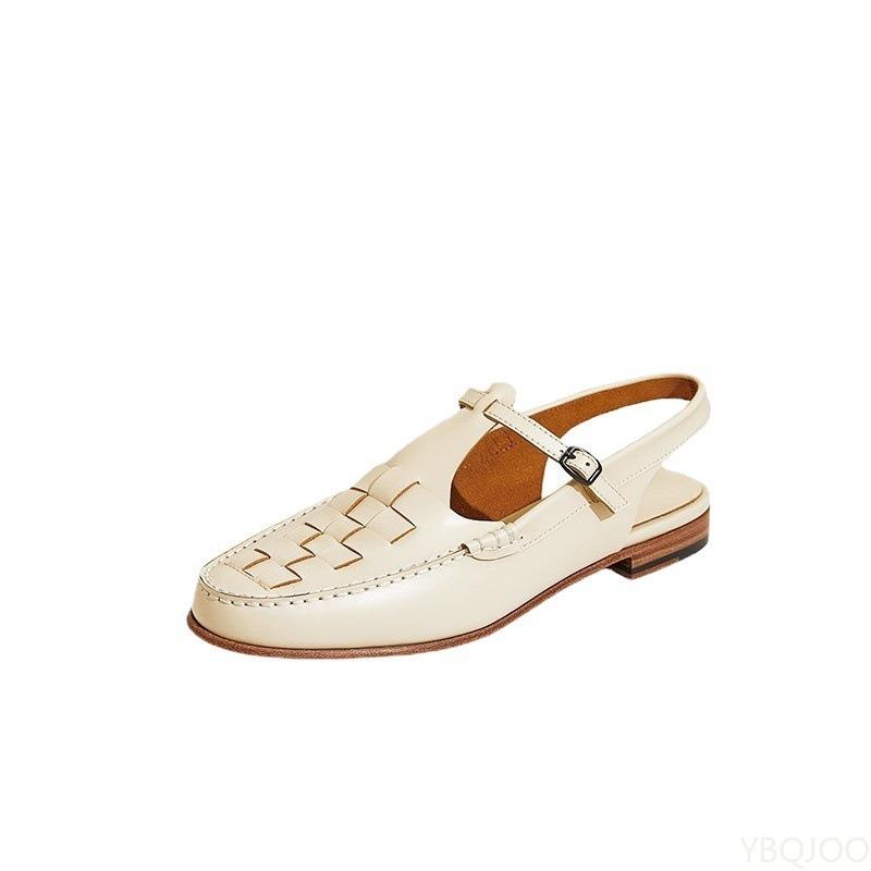 Retro elegant temperament sandals for women in spring summer fashionable breathable lightweight buckle casual women's shoes