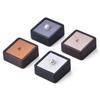 4pcs Exquisite Leather Bare Stone Display Plate Pearl Cultural Play Naked Diamond Display Stand Gemstone Display Ornaments