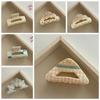 Lovely Korean Style Lattice Hair Crab Clip Triangle Square Acrylic Bow Hair Claw Hairgrip Flower Geometry Shark Clip Women