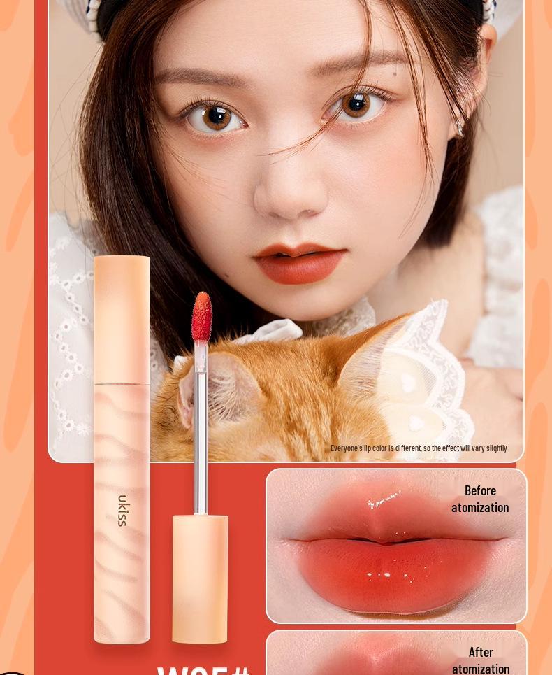 Ukiss Water Lip Dew W12: Moisturizing Lipstick & Lip Gloss for a Natural, Student-Friendly Look