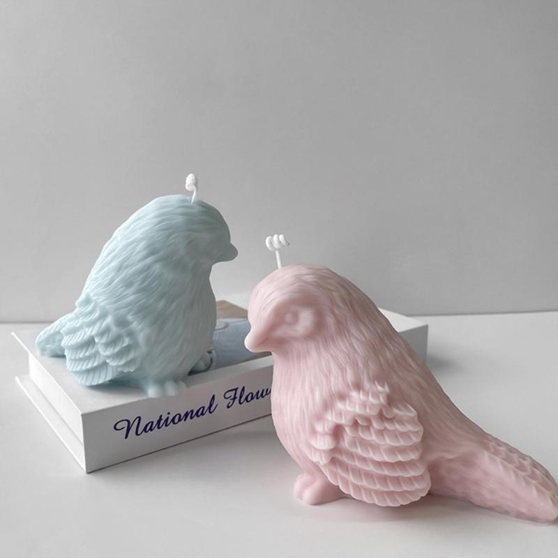Bird Candle Silicone Mold for Handmade Desktop Decoration Gypsum Epoxy Resin Aroma Candle Mould for Home Decoration