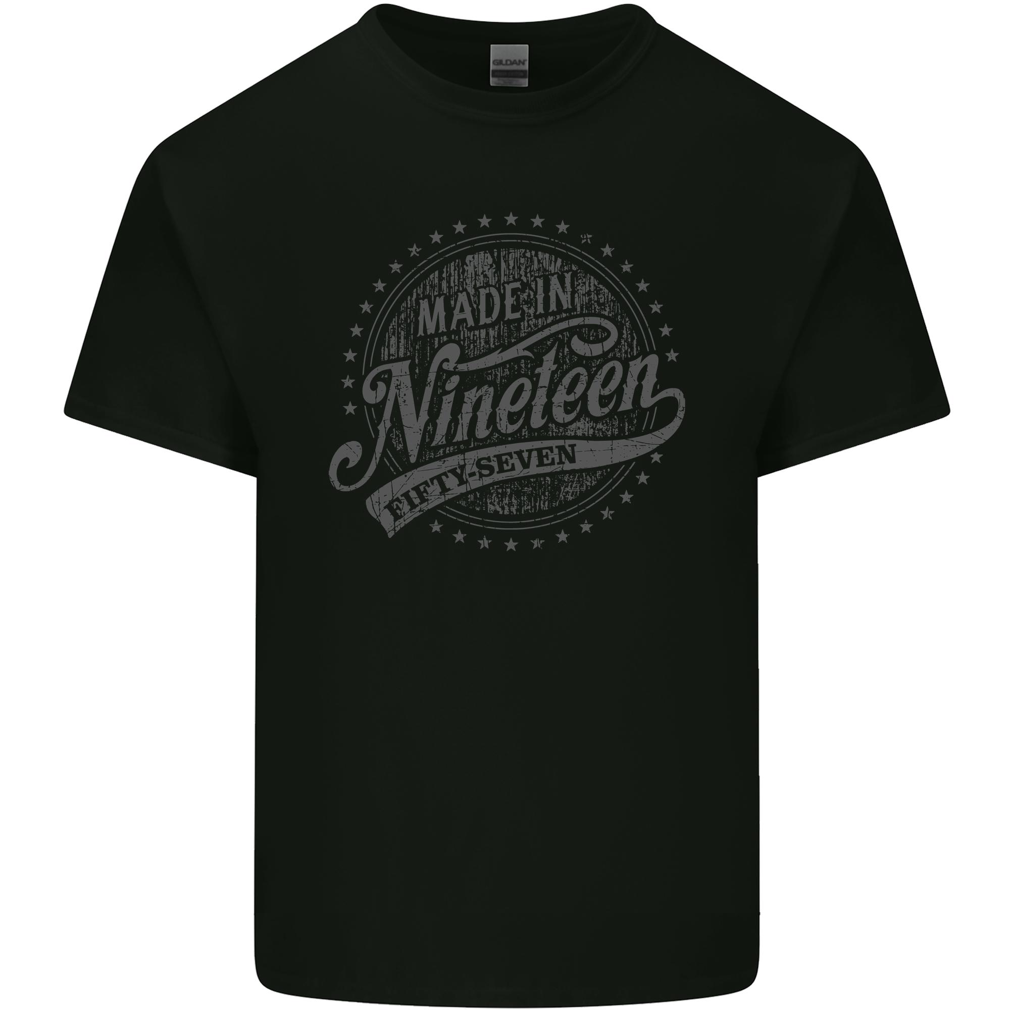 Distressed 69th Birthday Made In 1957 Unisexs Light Cotton TShirt S