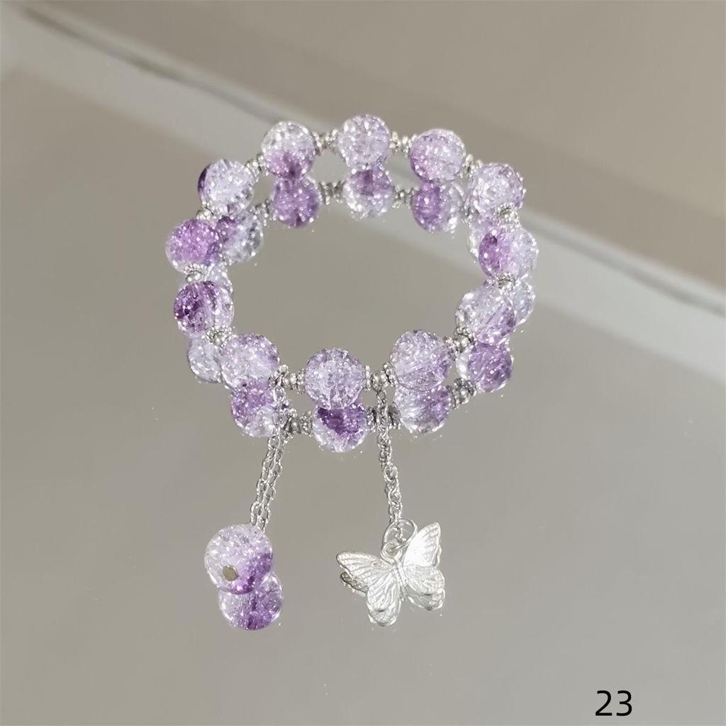 Mori Style Starry Sky Crystal Butterfly Bracelet - Elegant, Versatile Fairy Design for Women and Best Friends
