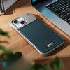 Suitable for IPhone16 Mobile Phone Case Apple 15pm Aluminum Alloy Lens Samsung S25ultra Frameless Leather Case