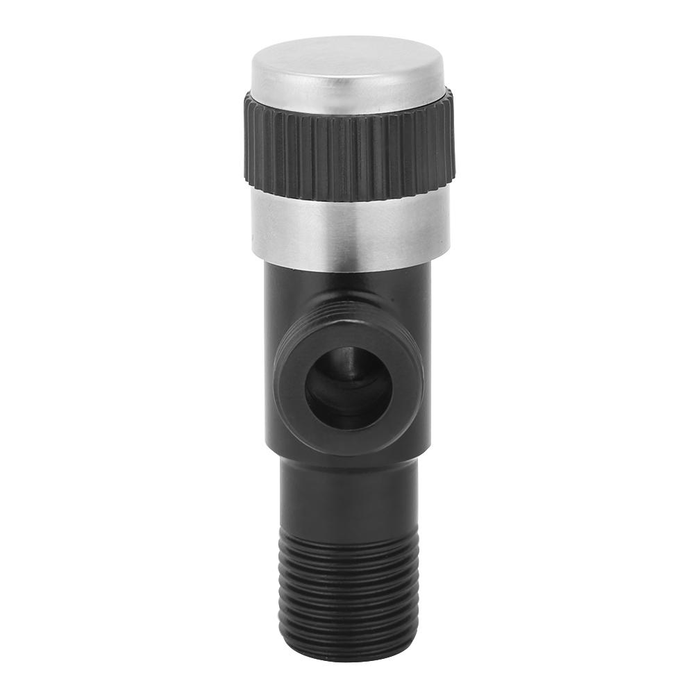 G1 2in Stainless Steel Black Hot Cold Water Faucet Triangular Angle Valve Toilet Check Valve