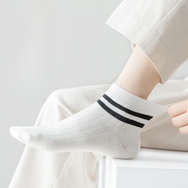 Summer Thin Section of Short Women's Cotton Socks Summer Solid Colour Cotton Socks Anti-odour Women's Socks Cotton Socks