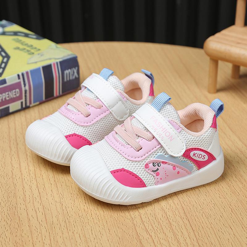 Toddler Kids Casual Shoes Toes Capped Non-slip Cute Dinosaurs Baby Walking Shoes Soft 2025 New Fashion Boys Girls Running Shoes