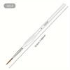 11pcs Detail Paint Brushes Set, Triangular Handle, White, Acrylic, Oil, Watercolors & Paint by Number, Models, Face, Nail, Craft