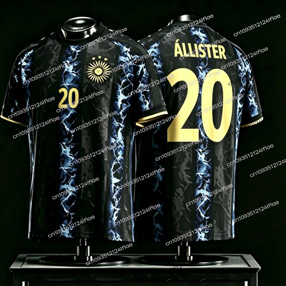 2026 New Argentine Messi Men's Traditional Football Jersey, Casual Outdoor Breathable Quick-Drying Men's Short-Sleeve T-Shirt
