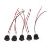5Pcs Round Rocker Switch On Off Spst Mini Toggle Switch 12V For Car Automotive Rv 2 Pin Switch Mini Rocker Switch With Wire