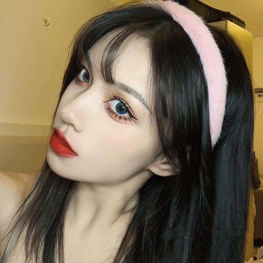 Korean Faux Rabbit Fur Headband: Women's Versatile Furry Hairband & Clip for Outings or Face Washing