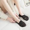 5 Paar Damensocken Elastisches Flaches Design Spitzenverzierungen Socken mit Bündchen Niedriger Schnitt Sommersocken Tägliches Tragen