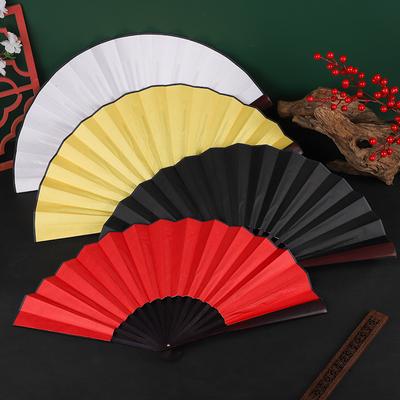 Ventilator pliabil chinezesc, manual, pânză de mătase, ventilator pliabil din lemn, bambus, antichitate, cadou pentru pictură de caligrafie, cadou pentru prieteni