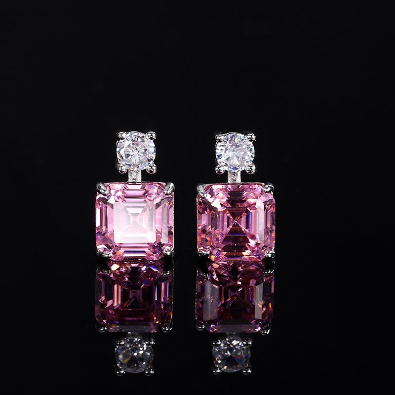 

Ювелирное изделие Имитация Огранка Пагода Принцесса Квадрат Желтый Бриллиант Розовый Бриллиант Набор 10 * 10-8 * 8