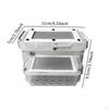 Roach Feeding Box Breeding Cage Lightweight, Container Clear Terrarium Habitat Critter Keeper