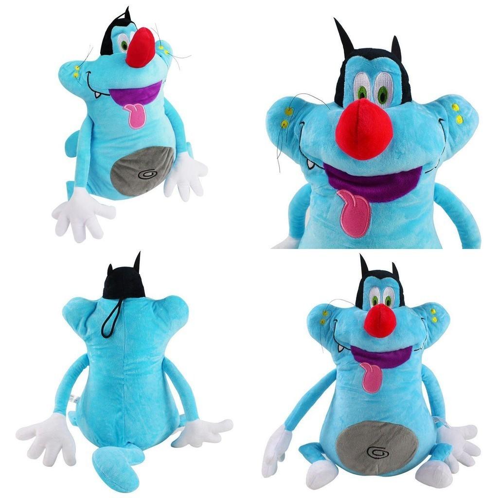 Delightful Blue Cat Oggy And The Cockroaches Soft Plush Doll For Kids And Adults