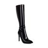 Pointed Boots Jazz Dance High Heels But Knee Boots Knight Boots Spice Girls Heels Dance Shoes Patent Leather Women's Boots