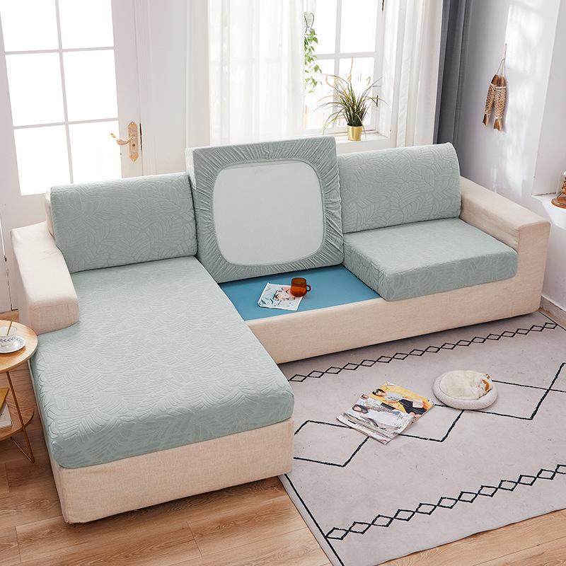 Solid Color Jacquard Sofa Seat Cover Four Seasons Universal Thickened Anti-Scratching Dust Cover All-Inclusive Non-Slip Imperial Concubine Combination