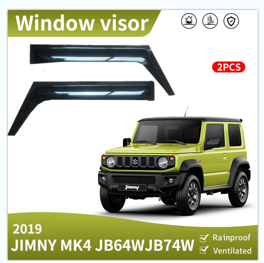 2019-2020 Suzuki Jimny JB74 Enhanced Rain Guards & Sun Visors