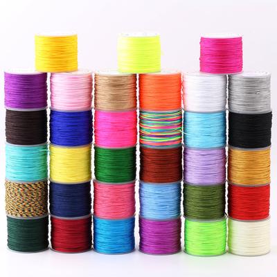 Accessoires de bijoux DIY populaires 0,8 mm x 20 m 1 rouleau de fil en nylon pour bijoux 39 couleurs pour colliers et bracelets de haute qualité