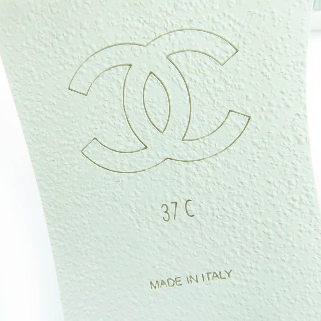 Very Good CHANEL COCO Mark Sport Sandals In Leather 37 21P G37231 Used