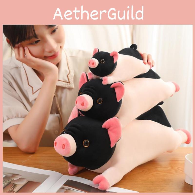 Adorable Cartoon Animal Plush Pig Pillow Soft Toy Perfect For Kids Birthday Gift