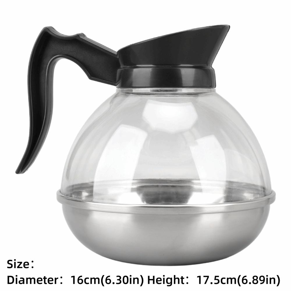 Stainless Steel Tea Pot Black Handle Tea Kettle Reusable Coffee Kettle  Coffee Making