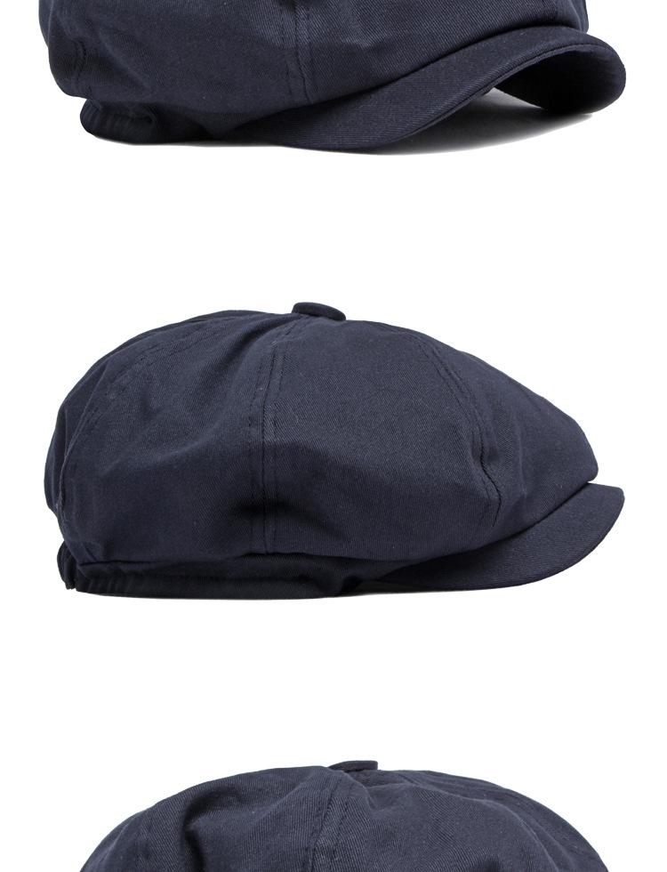 Unisex Adjustable Baseball Cap: Classic Eight-Panel British Newsboy Style
