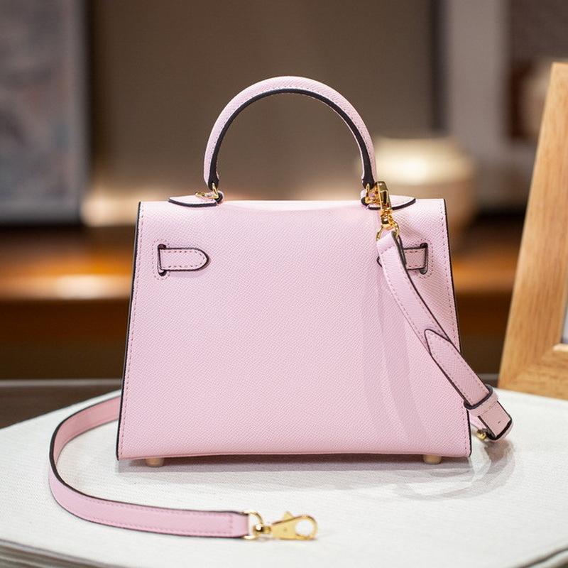 2025 New Genuine Leather Women's Bag EP Palm Pattern 19+22+25 Leather Kai Li+Fashion Handheld Single Shoulder Crossbody Bag