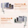 Magnetic Mini Selfie Stick for iPhone, 4 In 1 Portable Pocket Size Tripod for iPhone MagSafe/Android with Remote/Cold Shoe Mount