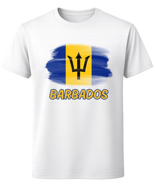 Barbados Flag T-Shirt Caribbean Island Pride Graphic Unisex Tee 2XL