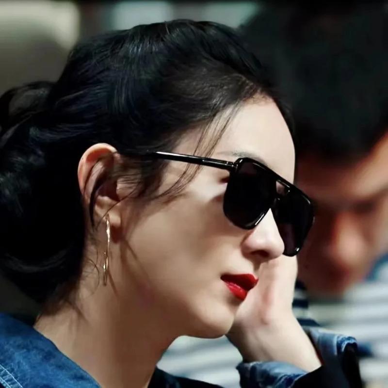 2024 Ochelari de soare pătrați supradimensionați, vintage, pentru femei, ochelari de soare cu oglindă de marcă retro, pentru femei, negru, portocaliu, modă, culori bomboane