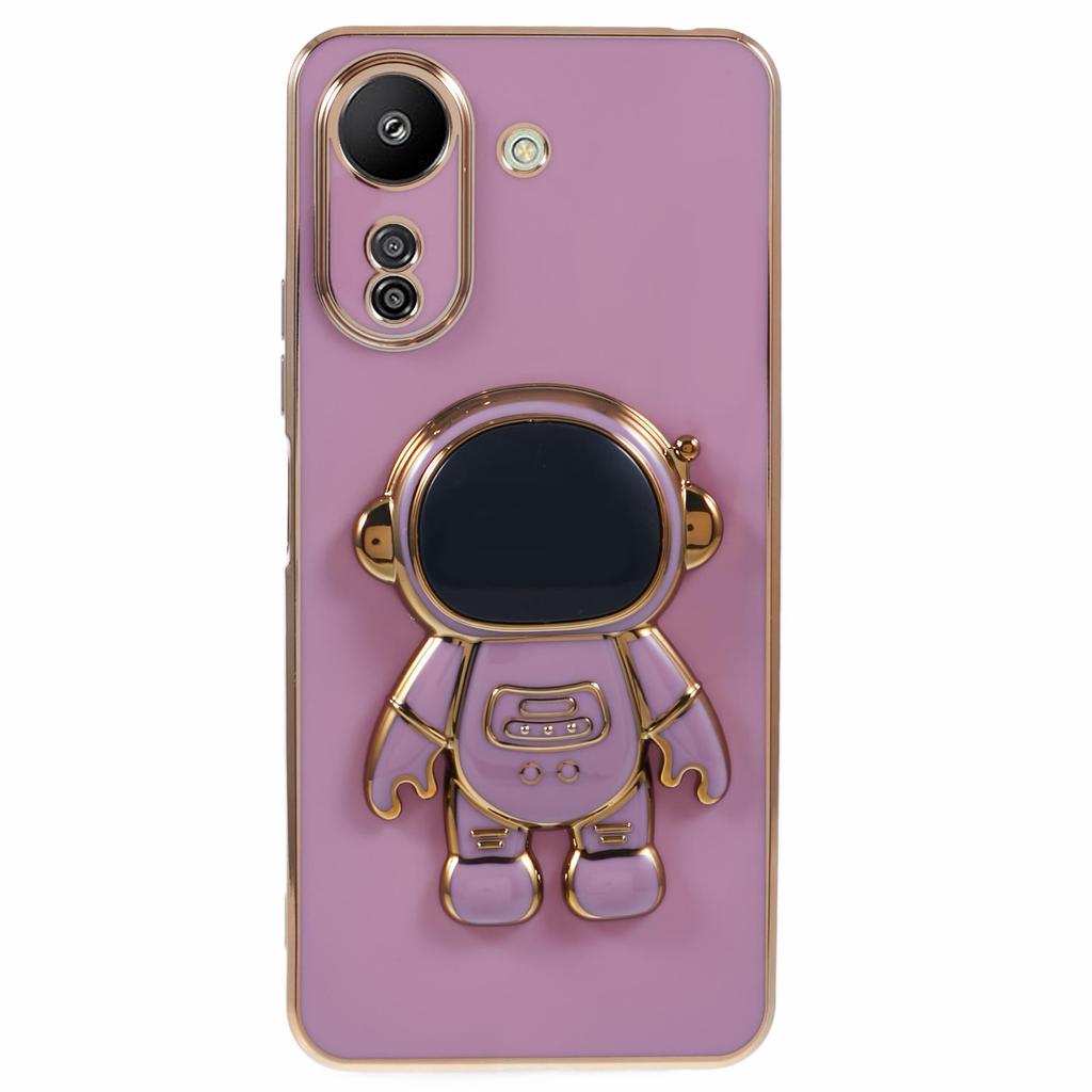 Für Xiaomi Redmi 13C 4G/Poco C65 4G Hülle Astronaut Versteckter Ständer TPU Weiche Handyhülle