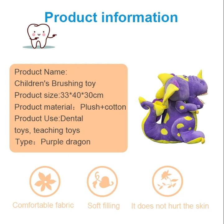 

Стоматологическая практика, плюшевая модель зубов с зубной щеткой, кукла, чистящая модель для детей, детские подарки, обучение чистке зубов