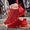 Men Women Fashion Blade Shoes Knitted Mesh Sneakers Light Breathable Casual Sneakers for Running Outdoor Sports Shoes