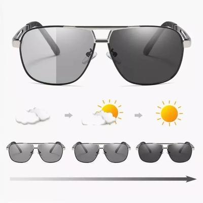 Men Driving Chameleon Sun Glasses for Day and Night Dual-use Male Color Change Lens Vision Pochromic Sunglasses