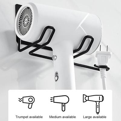 Hair Dryer Holder Rack Wall Mounted Hair Straightener Dryer Holders Bathroom Organizer Storage Rack