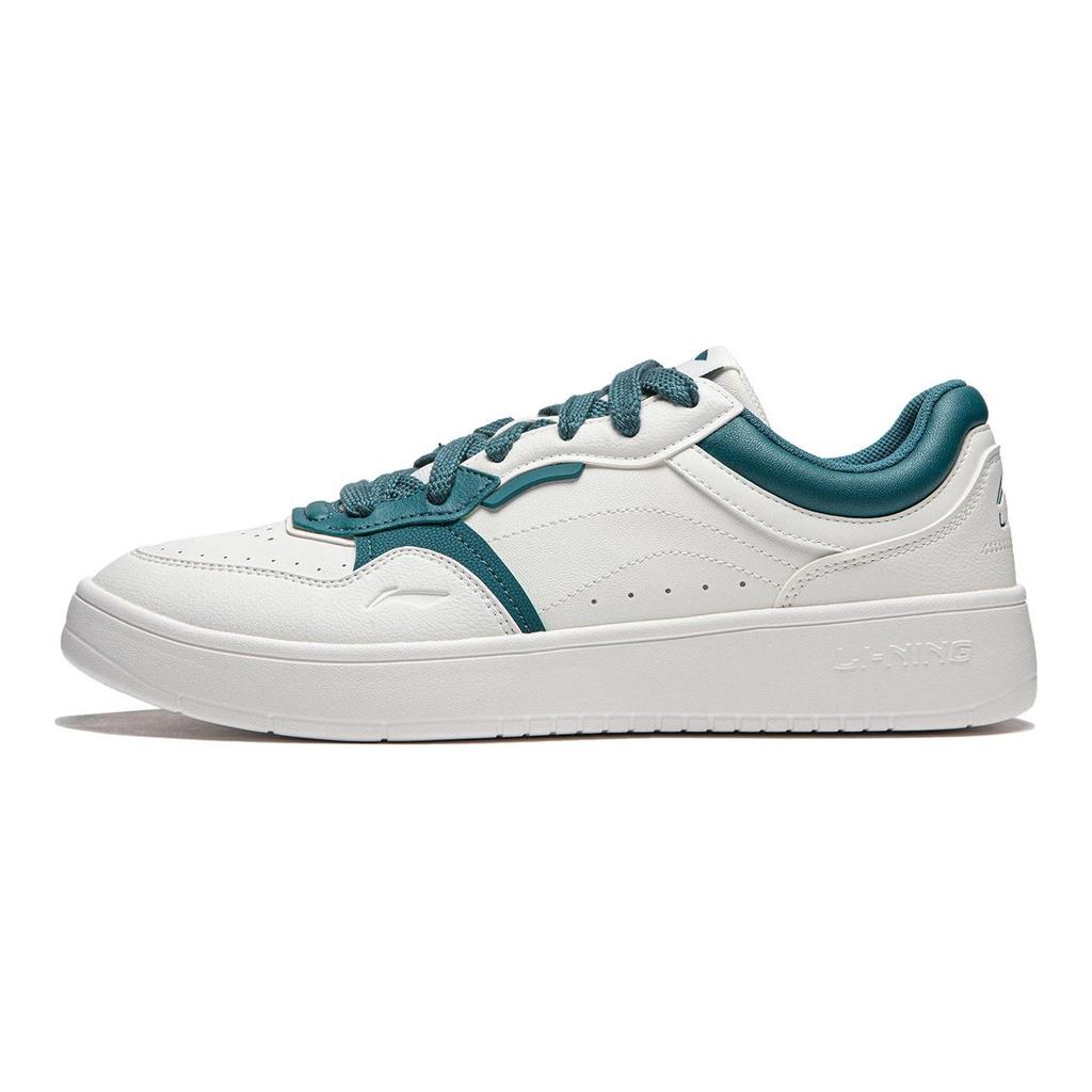 Li Ning Line 2.0 V2 Slip Resistant Abrasion Resistant Skateboard Shoes Men's White Green AGCU107-2