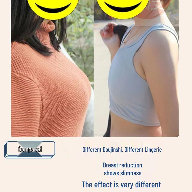 Women's Super Flat Invisible Chest Binder - Short Style Breast Reduction Sports Vest