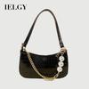 Women's Bag Crocodile Pattern Retro Portable One Shoulder Versatile Underarm Stylish Simple Korean