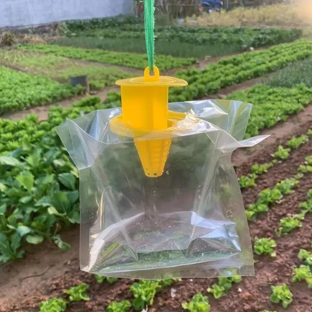 

2pcs Disposable Hanging Flies Flytrap Transparent Flies Trap Flies Catcher Bag Household Supplies прозорий