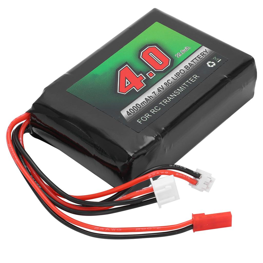 7.4V 4000mAh 8C RC Transmitter Battery Rechargeable Lipo Battery for Remote Controller