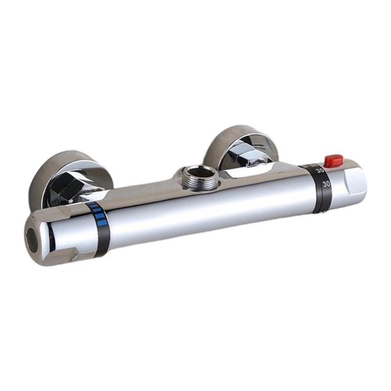2 Handle Thermostatic Shower Valves Constant Temperature Hot Cold Water Mixer Valves Bath/Shower Valves Trim Enduring 1