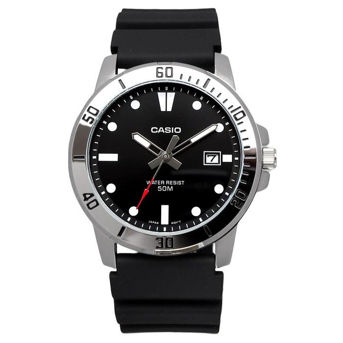 Casio Standard Analog Quartz Men's Watch MTP-VD01-1EV Military Black (Imported) Black 49 x 45 x 10.3 mm